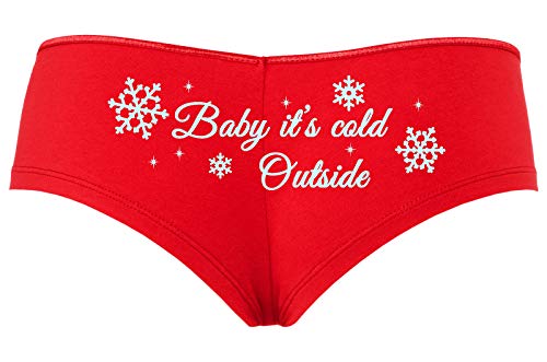 Knaughty Knickers Baby Its Cold Outside Cute Christmas Sexy Fun Panties