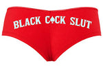 Knaughty Knickers Black Cock Slut QofS Queen of Spades Red Panties Plus Size