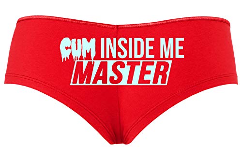 Knaughty Knickers Cum Inside Me Master Give Me Creampie Slutty Red Boyshort