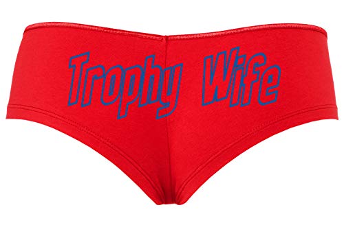 Knaughty Knickers Trophy Wife Panty Game Shower Gift Hotwife Cute Red Boyshort