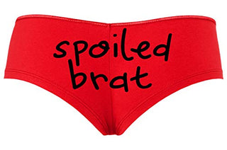 Knaughty Knickers Spoiled Brat DDLG Sexy Boyshort Panties for Little Sub