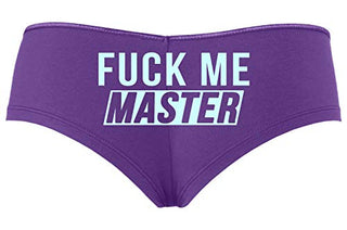 Knaughty Knickers Fuck Me Master Give It To Me Please Slutty Purple Boyshort