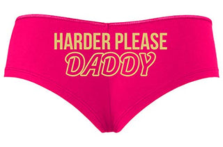 Knaughty Knickers Harder Please Daddy Give It To Me Rough Hot Pink Panties DDLG