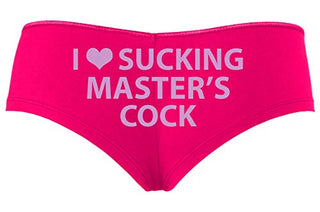 Knaughty Knickers I Love Sucking Masters Cock Blowjob Slut Hot Pink Slutty