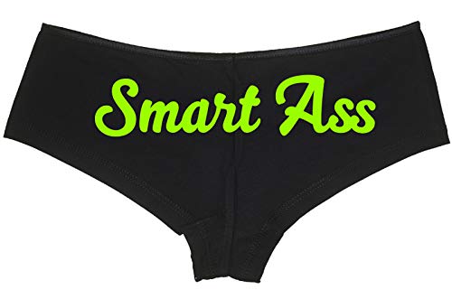 Knaughty Knickers Smart Ass Spoiled Brat Kitten DDLG Black Boyshort Panties