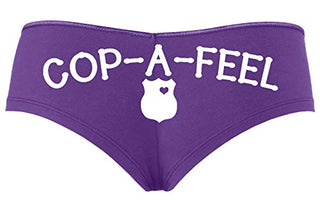 Cop A Feel Leo Police Wife Boyshort Panties The Panty Game cop Party Bridal Gift