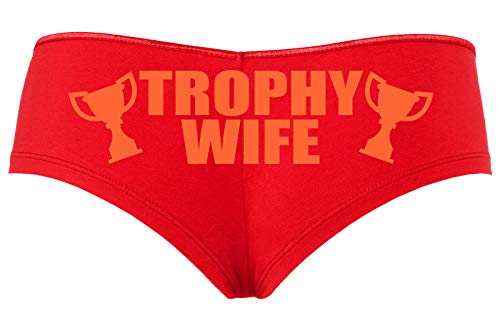 Knaughty Knickers Trophy Wife Panty Game Shower Gift Hotwife Sexy Red Boyshort