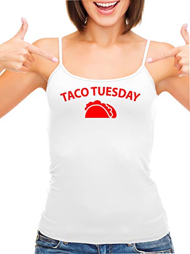 Knaughty Knickers Eat My Taco Tuesday Lick Me Oral Sex White Camisole Tank Top