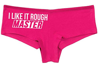 Knaughty Knickers I Like It Rough Master Give To Me Hard Hot Pink Underwear