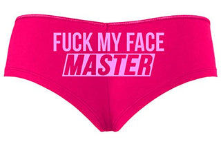 Knaughty Knickers Fuck My Face Master Oral Deepthroat Hot Pink Slutty Panties