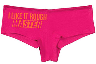 Knaughty Knickers I Like It Rough Master Give To Me Hard Hot Pink Underwear