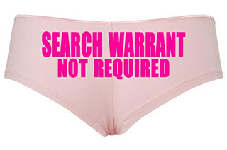 Knaughty Knickers Search Warrant Not RequiPink Police Wife Girlfriend Pink panty