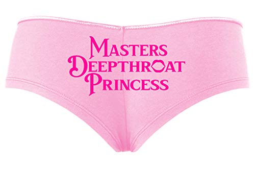 Knaughty Knickers Masters Deepthroat Princess Oral Sex Baby Pink Slutty Panties