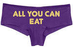 Knaughty Knickers All You Can Eat give the hint it aint gonna lick itself Purple