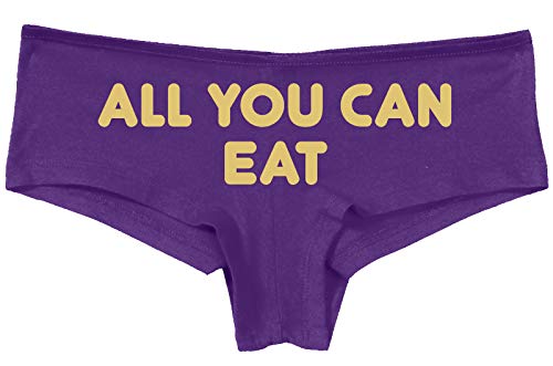 Knaughty Knickers All You Can Eat give the hint it aint gonna lick itself Purple