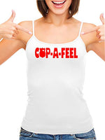 Knaughty Knickers Cop A Feel Police Wife Girlfriend LEO White Camisole Tank Top