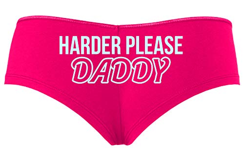 Knaughty Knickers Harder Please Daddy Give It To Me Rough Hot Pink Panties DDLG