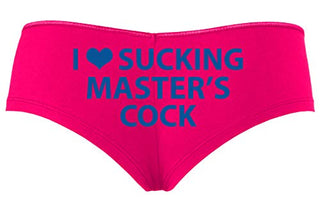 Knaughty Knickers I Love Sucking Masters Cock Blowjob Slut Hot Pink Slutty