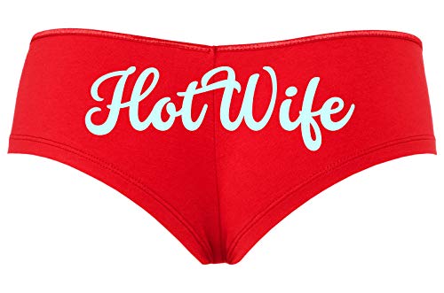 Knaughty Knickers HotWife Life Shared Lifestyle Hot Wife Slutty Red Boyshort