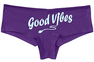 Knaughty Knickers Good Vibes Magic Wand Vibrator Sexy Boyshort Cute Flirty