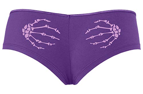 Knaughty Knickers Boney Hands Grabbing Ass hot Rave Wear Halloween Purple Boyshort