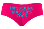 Knaughty Knickers I Love Sucking Masters Cock Blowjob Slut Hot Pink Slutty