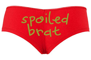 Knaughty Knickers Spoiled Brat DDLG Sexy Boyshort Panties for Little Sub