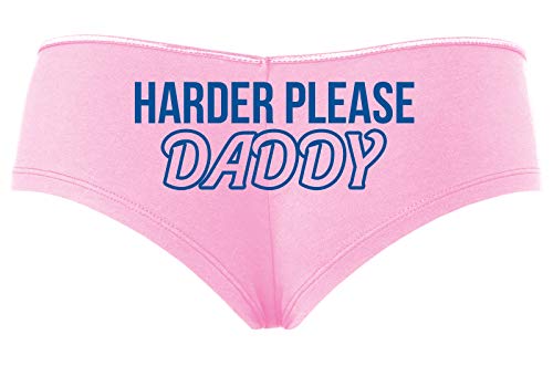 Knaughty Knickers Harder Please Daddy Give It To Me Rough Baby Pink DDLG Panties