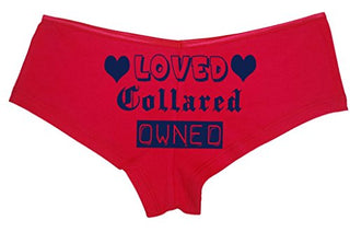 Knaughty Knickers Women's Loved Collared Owned BDSM Slave Hot Sexy Boyshort