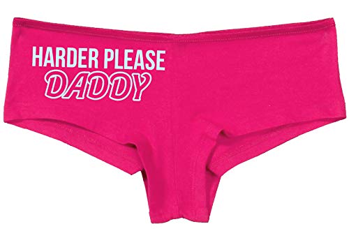 Knaughty Knickers Harder Please Daddy Give It To Me Rough Hot Pink Underwear