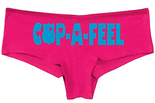 Knaughty Knickers Cop A Feel Police Wife Girlfriend LEO Hot Pink Underwear