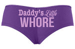 Knaughty Knickers Daddy's Little Whore Fun Flirty Purple boy Short Panties DDLG