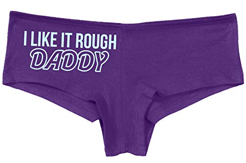 Knaughty Knickers I Like It Rough Daddy Spank Dominate Slutty Purple Panties