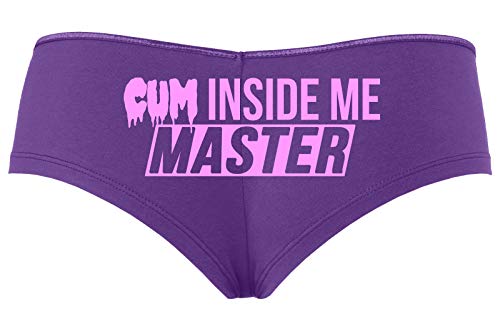 Knaughty Knickers Cum Inside Me Master Give Me Creampie Slutty Purple Boyshort