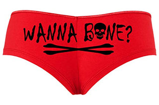 Wanna Bone? • Boyshorts • Red