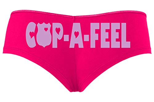 Knaughty Knickers Cop A Feel Police Wife Girlfriend LEO Hot Pink Slutty Panties