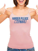 Knaughty Knickers Give It To Me Harder Please Master Pink Camisole Tank Top