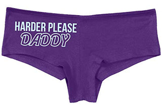 Knaughty Knickers Harder Please Daddy Give It To Me Rough Slutty Purple Panties