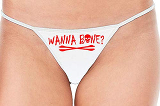 Wanna Bone? • String Thong • White