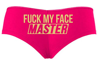 Knaughty Knickers Fuck My Face Master Oral Deepthroat Hot Pink Slutty Panties