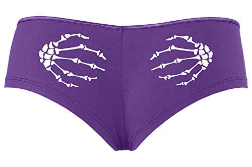 Knaughty Knickers Boney Hands Grabbing Ass hot Rave Wear Halloween Purple Boyshort