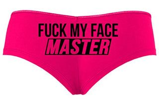 Knaughty Knickers Fuck My Face Master Oral Deepthroat Hot Pink Slutty Panties