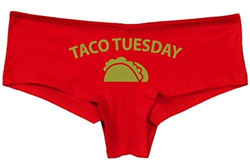 Knaughty Knickers Eat My Taco Tuesday Lick Me Oral Sex Slutty Red Panties