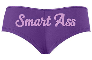 Knaughty Knickers Smart Ass Spoiled Brat Kitten DDLG Slutty Purple Boyshort