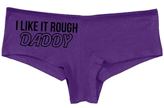 Knaughty Knickers I Like It Rough Daddy Spank Dominate Slutty Purple Panties