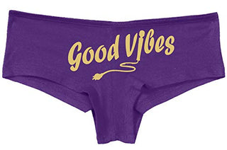 Knaughty Knickers Good Vibes Magic Wand Vibrator Sexy Boyshort Cute Flirty