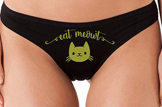 Knaughty Knickers Eat Meowt Pussy Cat Kitty Kitten oral sex lick me flirty thong