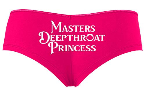 Knaughty Knickers Masters Deepthroat Princess Oral Sex Hot Pink Slutty Panties