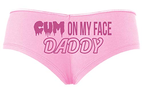 Knaughty Knickers Cum On My Face Daddy Facial Cumslut Baby Pink Slutty Panties
