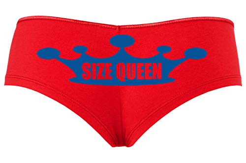 Knaughty Knickers Size Queen of Spades Love BBC Sexy Red Boyshort Plus Sizes Too